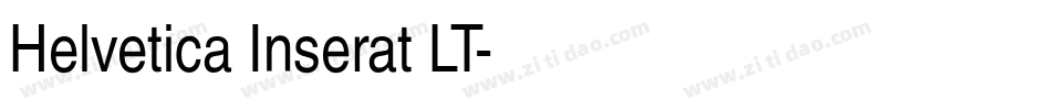 Helvetica Inserat LT字体转换